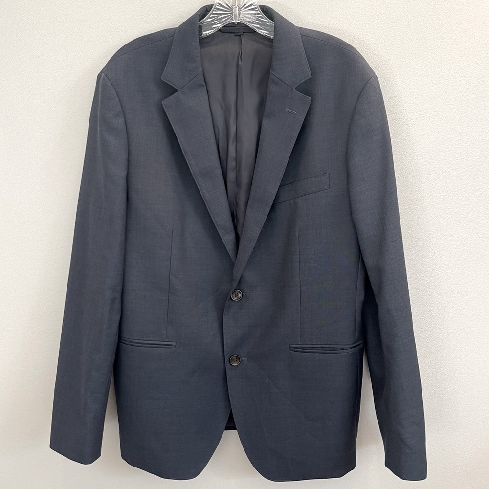 Bonobos Blazer Men 40R Wool Blend Suit Jacket Slim Fit Navy Two Button Lined